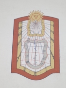 Sonnenuhr an der Kirche